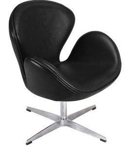 Arne Jacobsen - fauteuil cygne noir arne jacobsen - Fauteuil Rotatif