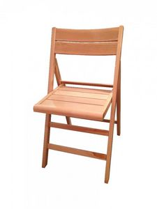 WHITE LABEL - chaise pliante robert blanche. - Chaise Pliante
