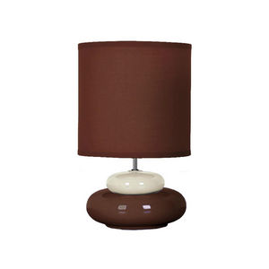 SEYNAVE - lili - lampe à poser chocolat & beige | lampe à po - Lampe À Poser