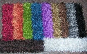 Red Rugs - polyester shaggy - Tapis Shaggy