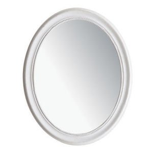 MAISONS DU MONDE - miroir louis ovale blanc - Miroir