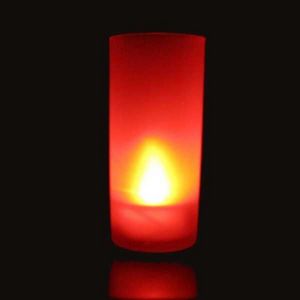 SUNCHINE - 6 bougies a led rouges fonction souffle - Bougie Led