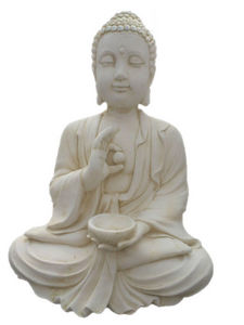 DECO GRANIT - bouddha en pierre reconstituée 58x40x80cm - Statuette