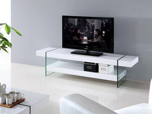 WHITE LABEL - meuble tv jade - Meuble Tv Hi Fi