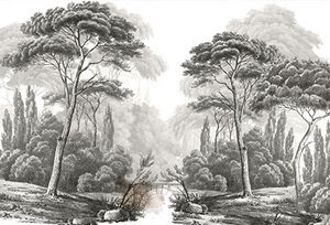 Ananbô - mistral grisaille - Papier Peint Panoramique