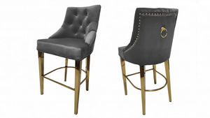 mobilier moss - romane pieds dorés - Chaise Haute De Bar