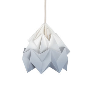 SNOWPUPPE - moth - suspension papier tie & dye blanc/gris ø20c - Suspension