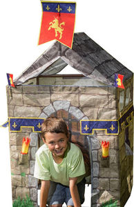 Traditional Garden Games - tente de jeu chevalier avec accessoires 78x78x115c - Tente Enfant
