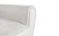 Fauteuil club-WHITE LABEL-Fauteuil CLUB blanc en cuir recyclé. MADE IN ITALY