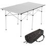 Table de camping-WHITE LABEL-Table de camping jardin pique-nique aluminium pliante 140x70 cm