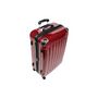Valise à roulettes-WHITE LABEL-Lot de 3 valises bagage rouge