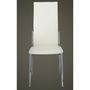 Chaise-WHITE LABEL-8 Chaises de salle a manger blanches
