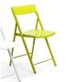 Chaise pliante-WHITE LABEL-Lot de 2 chaises pliantes KULLY en plastique verte