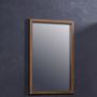 Miroir de salle de bains-BOIS DESSUS BOIS DESSOUS-Miroir en bois de teck rectangulaire 80