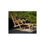 Chaise longue de jardin-BOIS DESSUS BOIS DESSOUS-Lot de 2 steamers en bois de teck MIDLAND