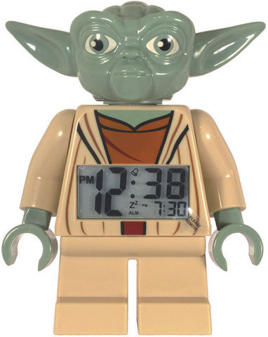 Lego - Réveil matin enfant-Lego-Réveil digital lego star wars yoda 18cm avec alarm