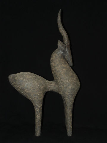 ATHENA JAHANTIGH - Sculpture animalière-ATHENA JAHANTIGH-Gazelle