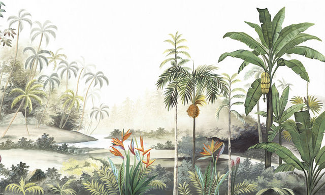 Ananbô - Papier peint panoramique-Ananbô-Bali Bawan Couleur