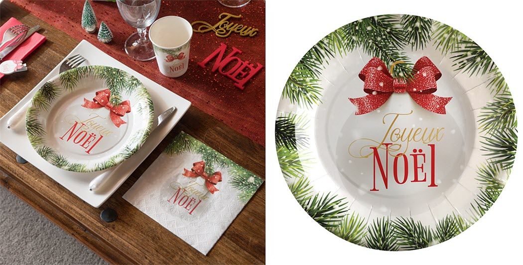 LE GEANT DE LA FÊTE Christmas decorated paper plate Christmas decorations Christmas and Holidays  | 