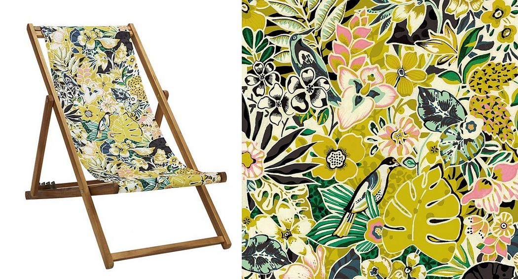 VENT DE BOHEME Deckchair canvas Outdoor armchairs Garden Furniture  | 