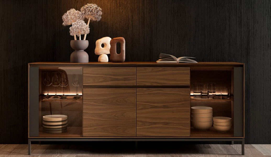 ESSENCIA Sideboard with pull-out shelf Cabinets and Buffets Storage  | 
