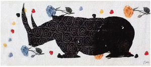 NEOLICE - rhino - Modern Tapestry