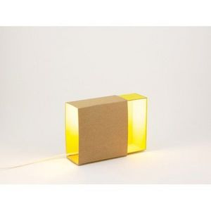ADONDE -  lampe matchbox design écologique jaune - Table Lamp