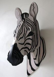 SYLVIE DELORME - zèbre - Animal Sculpture