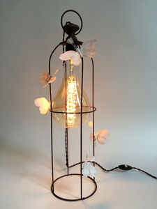 VIEUBLED BENOÎT - white butterflies - Table Lamp