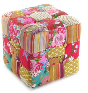VERSA - pouf carré patchwork bohème - Floor Cushion