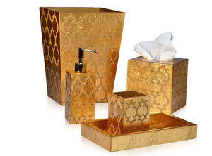 Mike + Ally - arabesque gold - Bathroom Dustbin