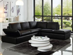 WHITE LABEL - canapé onyx - Corner Sofa