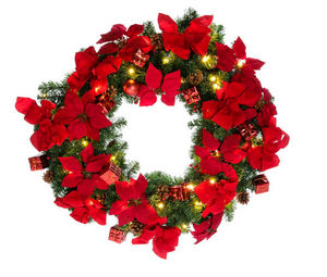 Deco Woerner - poinsettia - Christmas Wreath