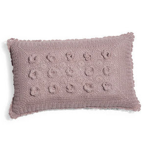 MAISONS DU MONDE - coussin crochet lilas - Rectangular Cushion