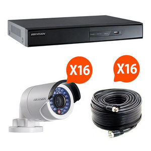 HIKVISION - kit videosurveillance turbo hd hikvision 16 caméra - Security Camera