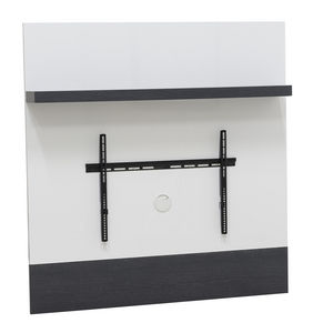 WHITE LABEL - etagère + support tv coloris bois et blanc - Shelf