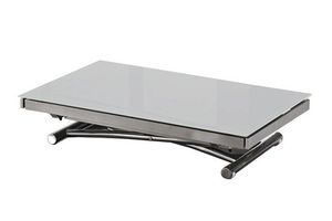 WHITE LABEL - table basse jump extensible relevable grise - Liftable Coffee Table