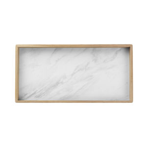 LOUISE ROE COPENHAGEN - tray nature white marble laminate - Serving Tray