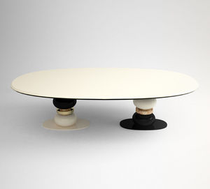 Muranti Furniture - hematite - Oval Dining Table
