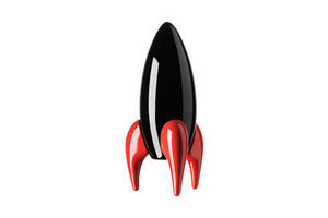Playsam - rocket black / red - Wooden Toy