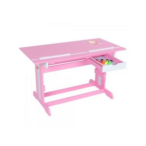 WHITE LABEL - bureau enfant meuble chambre rose - Children's Desk