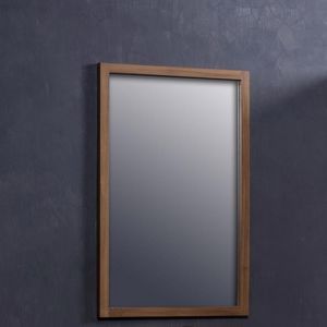 BOIS DESSUS BOIS DESSOUS - miroir en bois de teck rectangulaire 80 - Bathroom Mirror