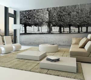 IN CREATION - fontainebleau 3 noir & blanc - Panoramic Wallpaper