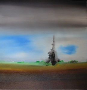 www.maconochie-art.com - ink trees 2 - Oil On Canvas And Oil On Panel