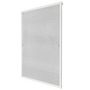 Window fitted mosquito screen-WHITE LABEL-Moustiquaire pour fenêtre cadre fixe en aluminium 120x140 cm blanc