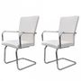 Chair-WHITE LABEL-2 chaises de salle à manger blanches