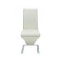 Chair-WHITE LABEL-8 Chaises de salle a manger blanches