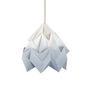 Hanging lamp-SNOWPUPPE-MOTH - Suspension Papier Tie & Dye Blanc/Gris Ø20c