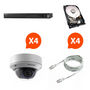 Security camera-HIKVISION-Pack NVR HD 4 caméras Vision nocture HIK Vision