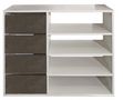 Shoe cabinet-WHITE LABEL-Meuble à chaussures MIRAGE blanc design 4 tiroirs 